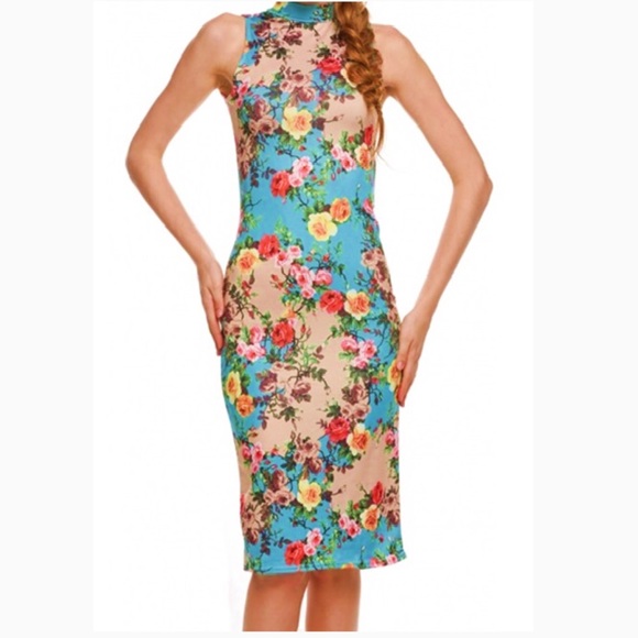 Dresses & Skirts - Cherry Blossom Fitted Dress